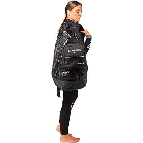 Cressi Heavy Duty Mesh Backpack 90 liters Capacity for Scuba Diving, Water Sport Gear | Roatan: designed in Italy