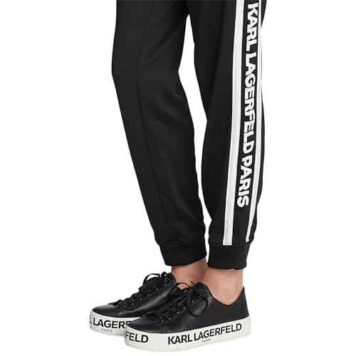 Karl Lagerfeld Paris Womens Block Letter Logo Jogger