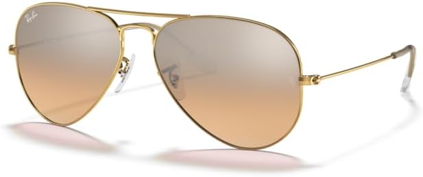 Ray-Ban RB3025 Metal Aviator Sunglasses For Men For Women +BUNDLE with ACCESSORY EYEWEAR KIT