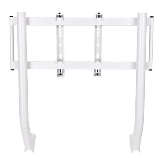 Thermaltake GR300 Racing Simulator Monitor Stand; Single Monitor or TV; 32" to 50" Screens; VESA Mounting; Powder Coated Steel; White; GSC-R3M-MDSLWH-01