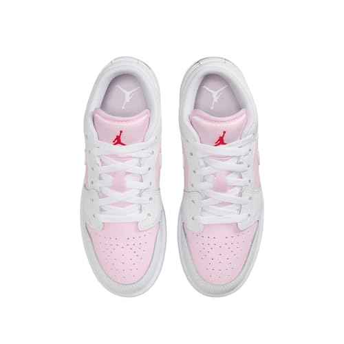 AIR JORDAN 1 LOW (GS) "PINK FOAM /WHITE-FIRE RED"