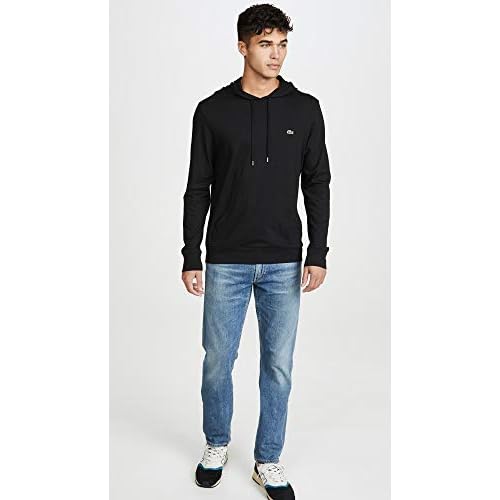 Lacoste Long Sleeve Hoodie Jersey Tee W/Central Pocket, Th9349 Shirt