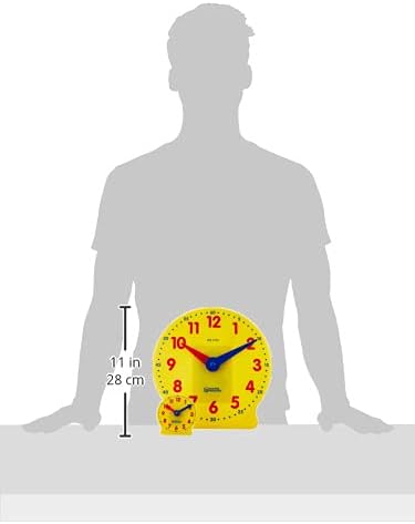 Learning Resources Classroom Clock Kit - Preschool Must Have, Teaching Time Activity , About Flash Time Cards, Montessori Toys, Math Manipulatives, Gifts for Boys and Girls, Toddler Activities