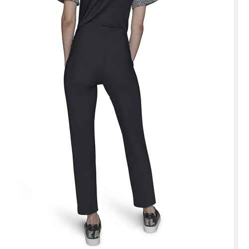 Karl Lagerfeld Womens Slim Nylon Compression Double Zip Everyday Pant