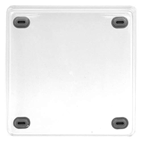 Glad Clear Plastic Organizer Bin – 6” x 6” x 2.2” Drawer Storage Tray with Non-Slip Feet, Clear (Pack of 6) - size: 6x6 (Pack of 6)