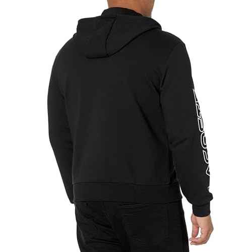 Lacoste mens Taping Full Zip Hooded Sweatshirt