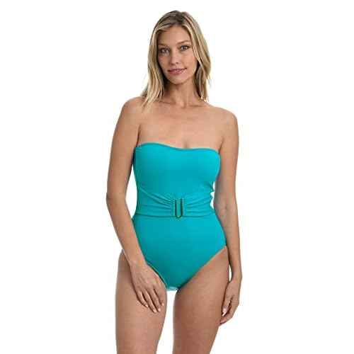 La Blanca womens Island Goddess Bandeau One Piece Swimsuit