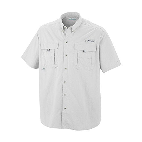 Columbia Men's Standard Bahama Ii Short Sleeve Shirt, White-Legacy, XX-Large