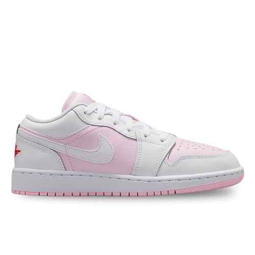 AIR JORDAN 1 LOW (GS) "PINK FOAM /WHITE-FIRE RED"