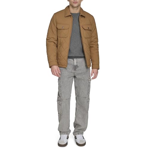 Levi's mens Men's Diamond Quilted Laydown Collar Jacket