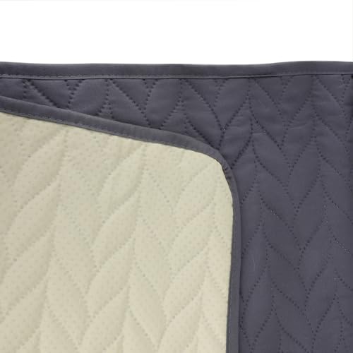 Waterproof No-slip Sofa Couch Remote Control Holder Chair Armrest Caddy Pocket Organizer Storage Bag for Cellphone Tablet Notepad Book Magazines DVD Eyewears Drinker Snacks Holder Pouch (Dark Grey) - color: Dark Grey