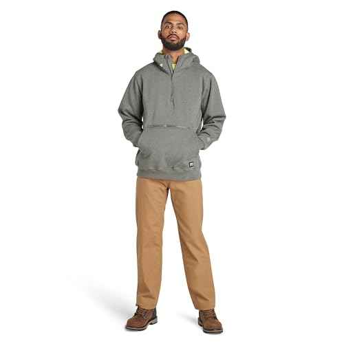 Timberland PRO Men's Hood Honcho HD Pullover Hooded Sweatshirt, Dark Charcoal Heather, 2X-Large