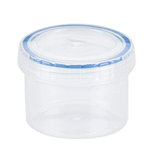 LocknLock Easy Essentials Twist Food Storage lids/Airtight containers, BPA Free, Short - 5 oz - for Candies, Clear - size: 5 Ounce