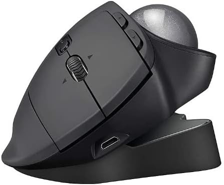 Logitech MX Ergo Plus Advanced Wireless Trackball for PC and MAC with Extra 10° Wedge