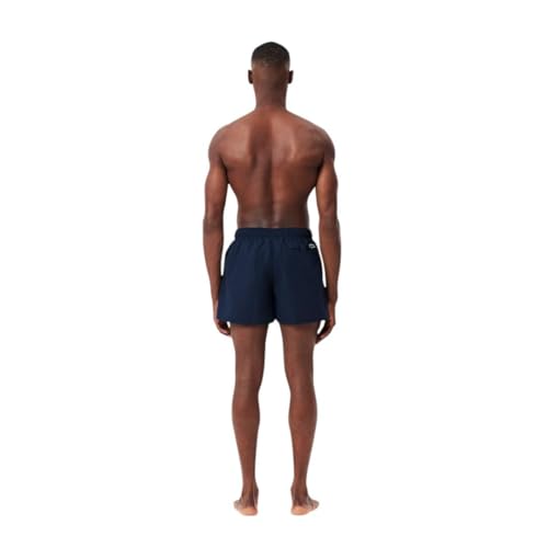 Lacoste Men's Core Collection Branding Mid-Thigh Swim Shorts