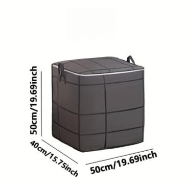 1pack 100L Large Laundry Basket with Lid - Foldable Clothes Storage Bin with Reinforced Handles, Collapsible Fabric Toy Organizer for Closet, Bedroom, Gray Plaid