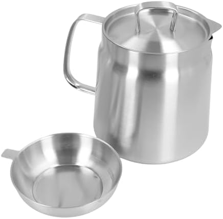 Stainless Steel Oil Filter Pot, Home Oil Fryer Strainer, Stainless Steel Oil