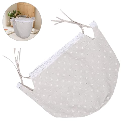 Garneck Washable Cloth Liner for Wire Rattan Basket Replaceable Fabric Insert with Daisy Pattern Protective and Decorative Hamper Liner for Laundry Kitchen and Living Storage Easy to