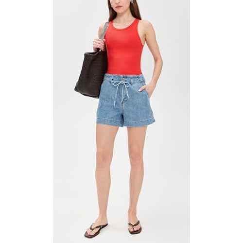 PAIGE Women's Anessa Shorts with Waist Tie