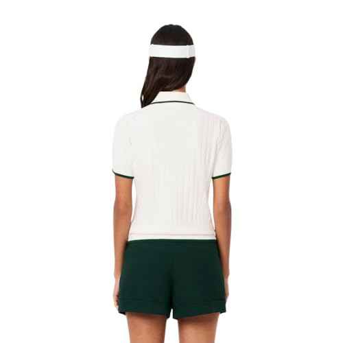 Lacoste Women's Sport Short Sleeved Polo Collar Golf Sweater