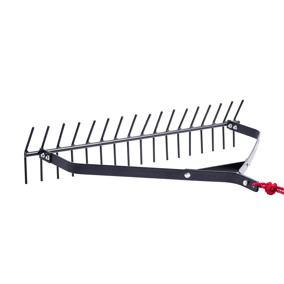 32 in Aquatic Weed Rake, 6.3 in Double Sided Lake Weed Rake, Lightweight Pond Weeds Cutter with 30ft Rope, No Assembly Required, Muck Lilypad Clearing Tool for Pond, Lake, Rivulet