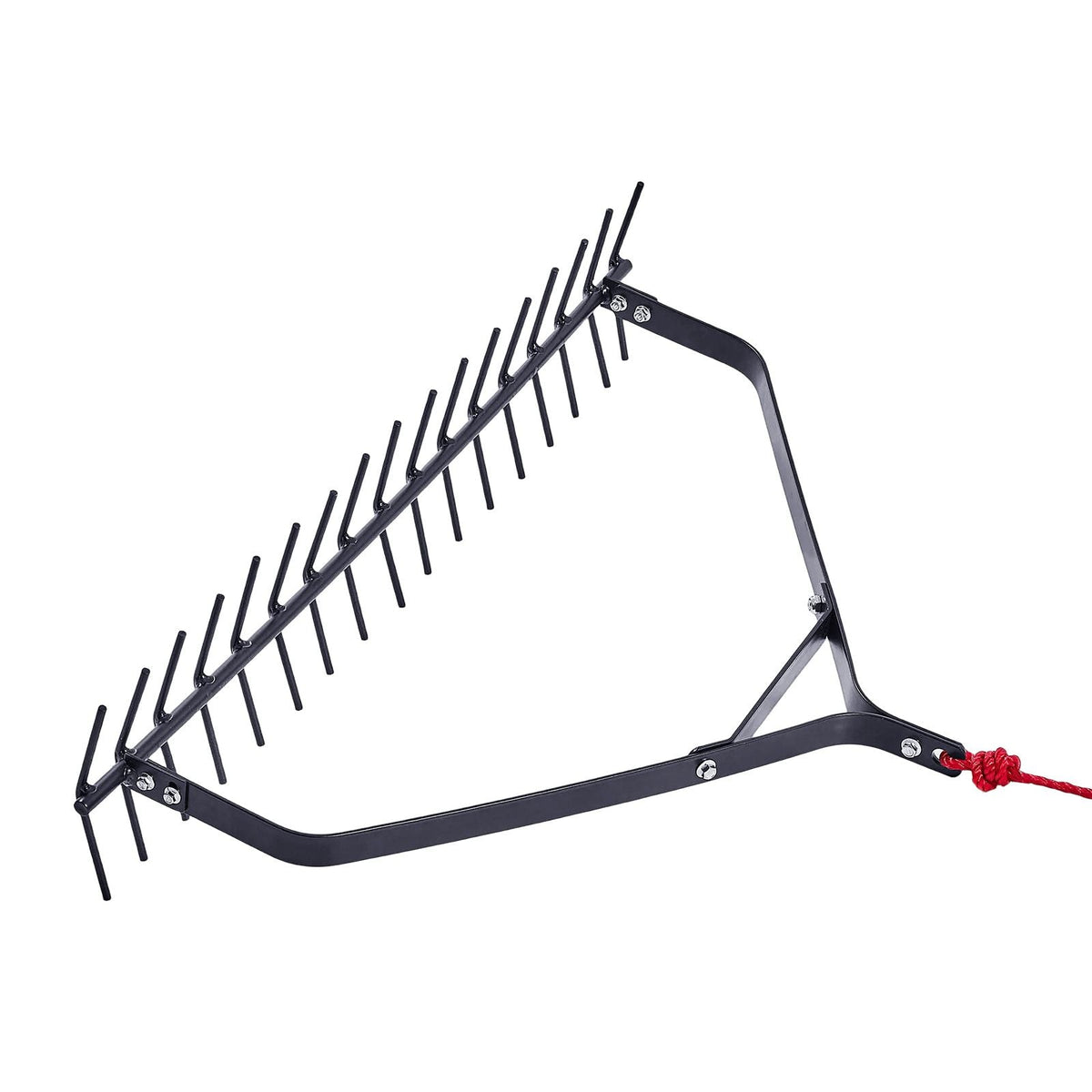 32 in Aquatic Weed Rake, 6.3 in Double Sided Lake Weed Rake, Lightweight Pond Weeds Cutter with 30ft Rope, No Assembly Required, Muck Lilypad Clearing Tool for Pond, Lake, Rivulet