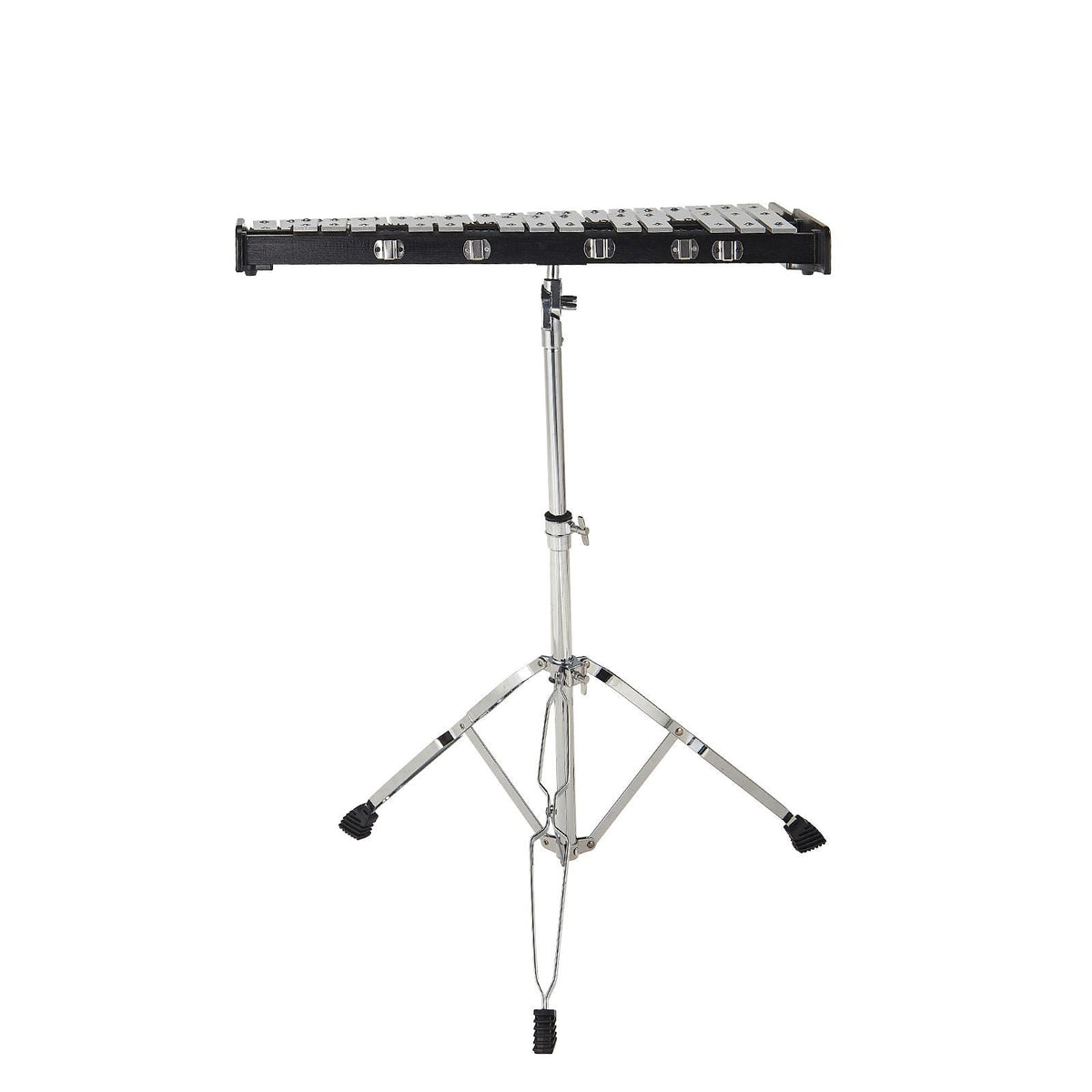 32 Note Glockenspiel Xylophone Bell Kit, Professional Percussion Instrument Set with Mallets, Drum Sticks, Music Stand, 8" Practice Pad, Adjustable Stand and Carrying Bag for Students & Adults