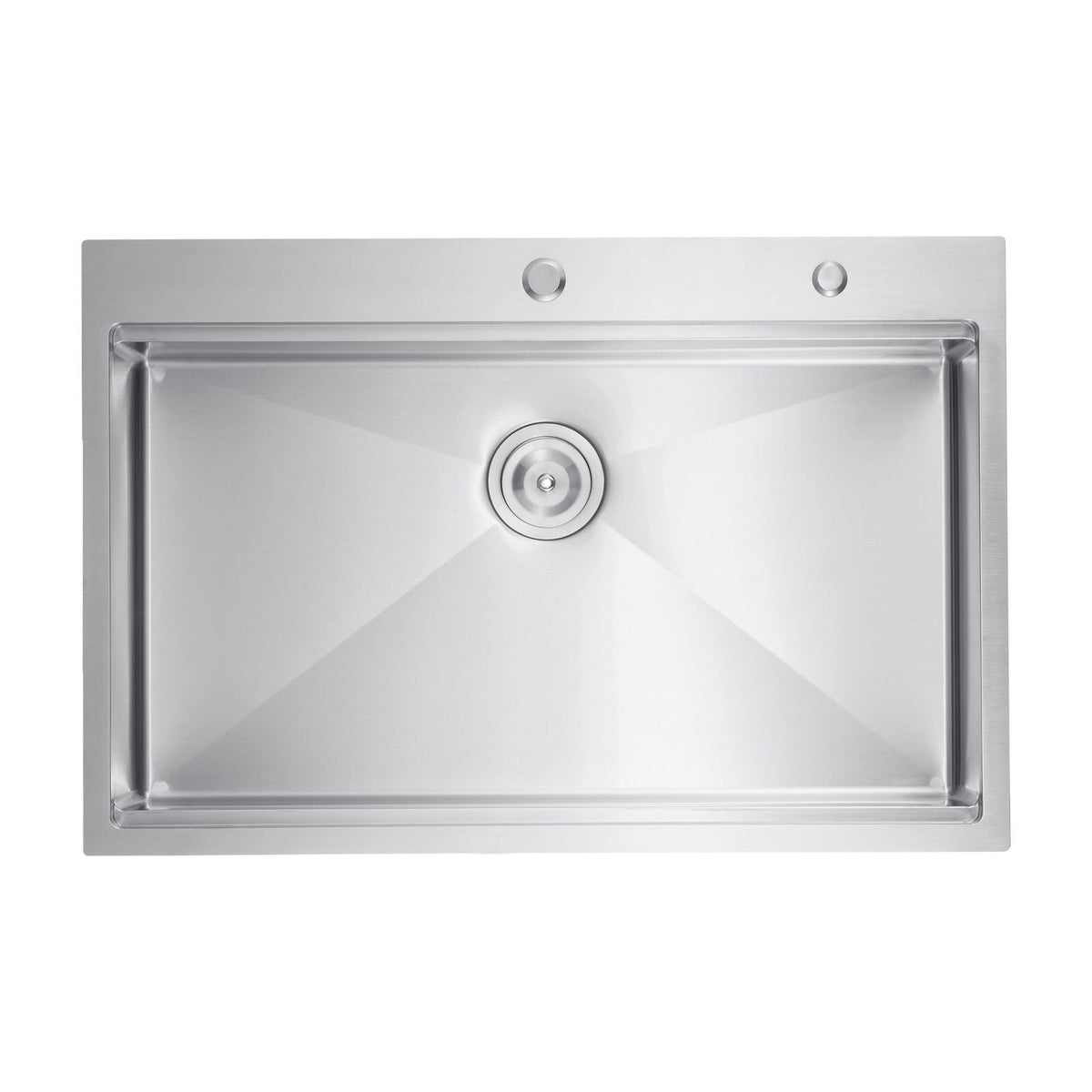 33 inch Kitchen Sink Workstation, 304 Stainless Steel Top Mount Sinks, Drop-In Single Bowl Farmhouse Basin with Ledge & Multiple Accessories, Household Dishwasher Sink for RV, Prep Kitchen, Bar