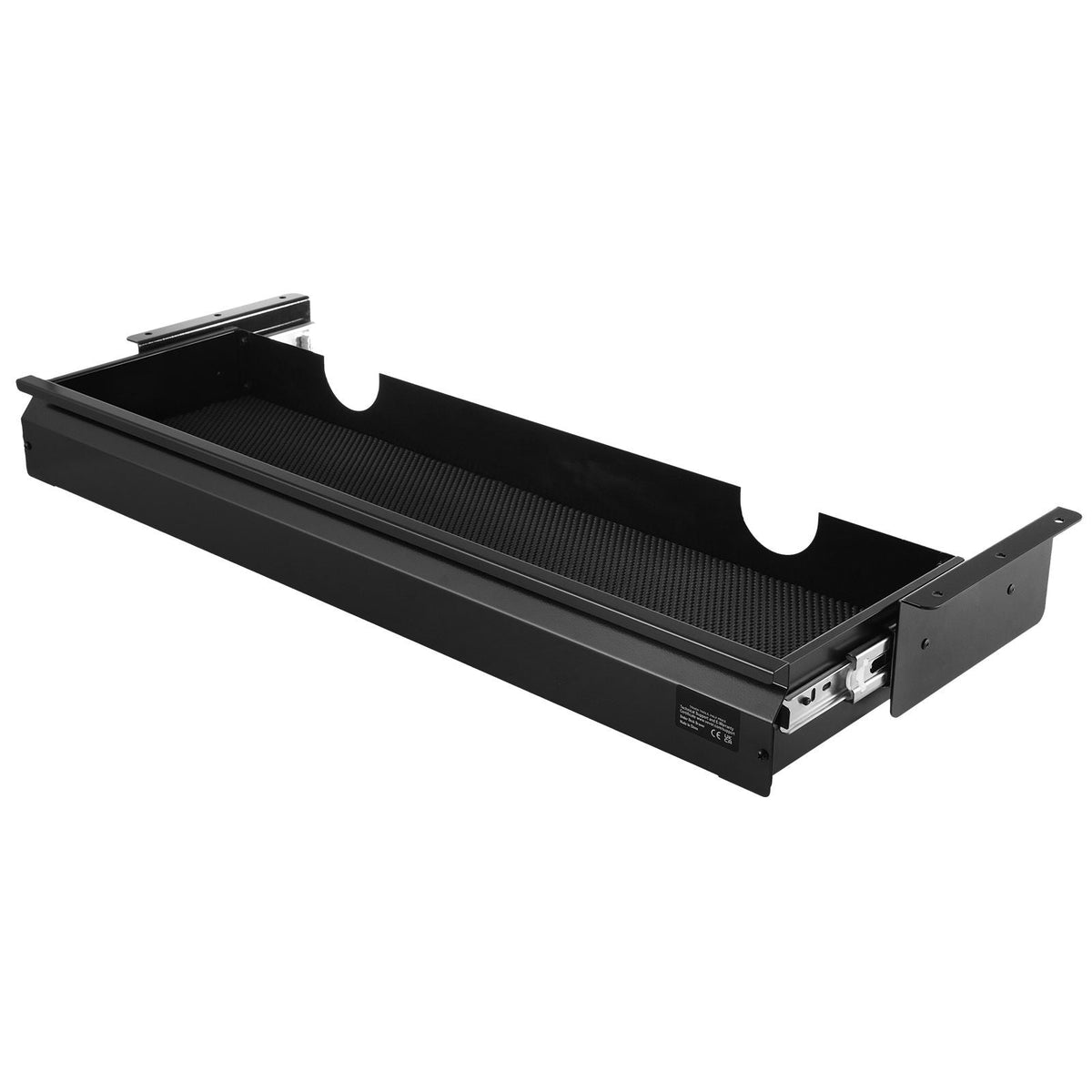 33" Wide Under Desk Drawer Slide Out, Under Desk Mounted Pull-out Drawer Attachment, Hidden Desktop Storage Organizer, Under Table Pencil Drawer for office Home Sit Stand Workstation, 33x9x4 in