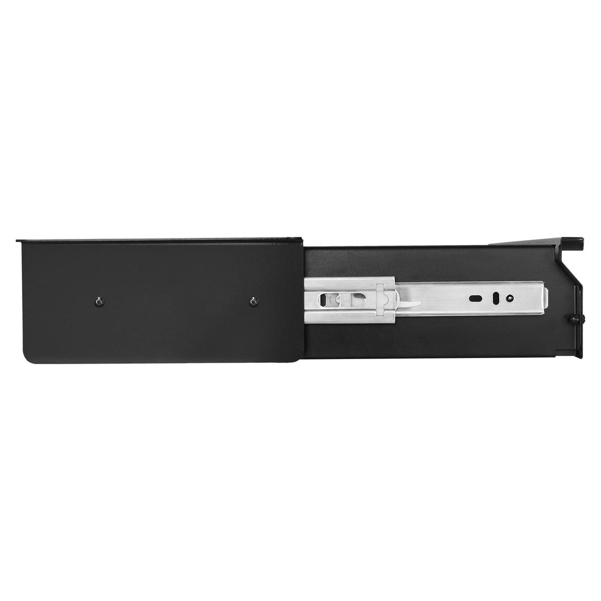 33" Wide Under Desk Drawer Slide Out, Under Desk Mounted Pull-out Drawer Attachment, Hidden Desktop Storage Organizer, Under Table Pencil Drawer for office Home Sit Stand Workstation, 33x9x4 in