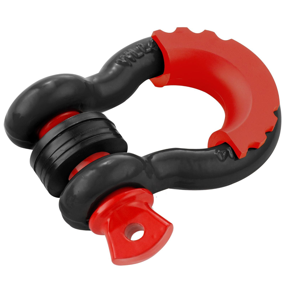 3/4" D-Ring Shackle, 2 Pack Alloy Steel Shackles 62832 lbs (28.5 Ton) Break Strength with 7/8" Screw Pin, Isolators & Washers, Heavy Duty Off Road Vehicle Recovery Shackle for Jeep Truck, Black