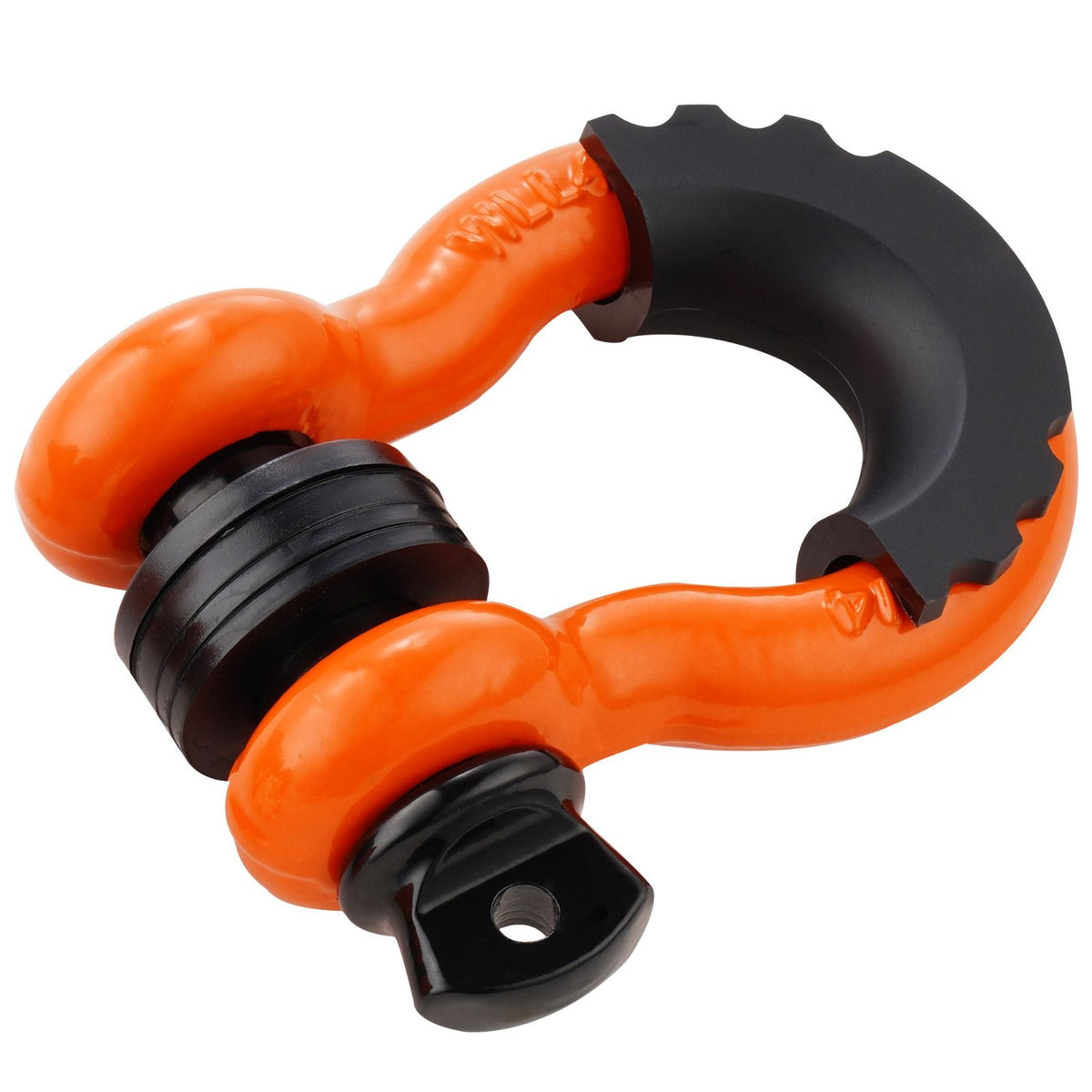 3/4" D-Ring Shackle, 2 Pack Alloy Steel Shackles 62832 lbs (28.5 Ton) Break Strength with 7/8" Screw Pin, Isolators & Washers, Heavy Duty Off Road Vehicle Recovery Shackle for Jeep Truck, Orange