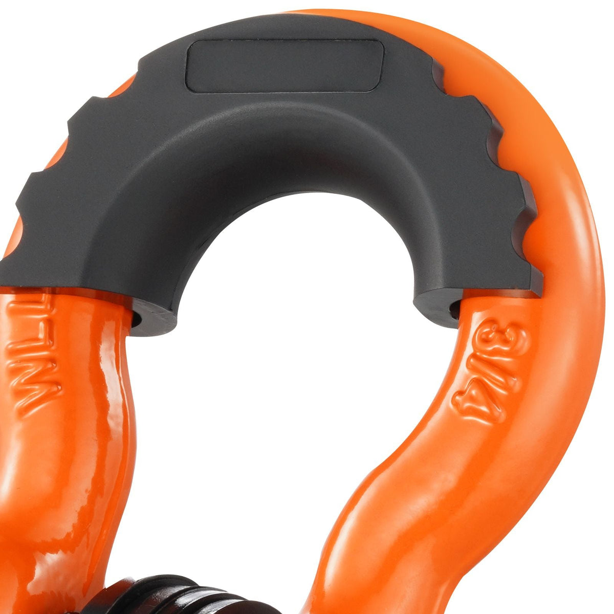 3/4" D-Ring Shackle, 2 Pack Alloy Steel Shackles 62832 lbs (28.5 Ton) Break Strength with 7/8" Screw Pin, Isolators & Washers, Heavy Duty Off Road Vehicle Recovery Shackle for Jeep Truck, Orange