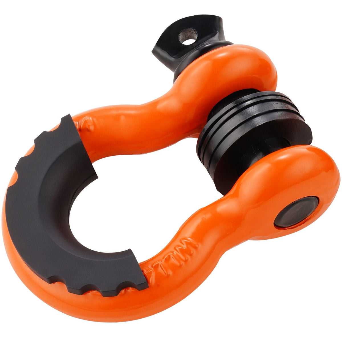 3/4" D-Ring Shackle, 2 Pack Alloy Steel Shackles 62832 lbs (28.5 Ton) Break Strength with 7/8" Screw Pin, Isolators & Washers, Heavy Duty Off Road Vehicle Recovery Shackle for Jeep Truck, Orange