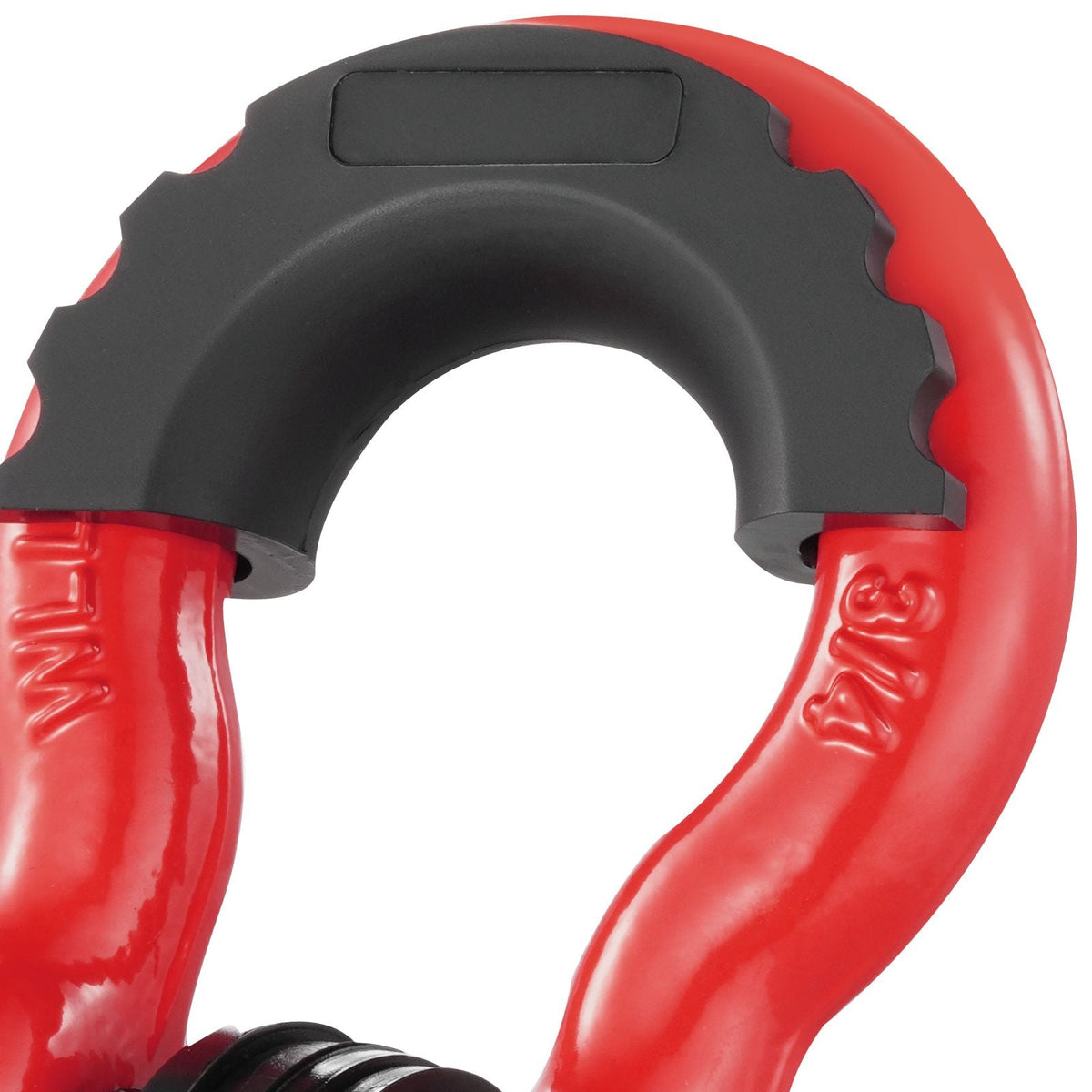 3/4" D-Ring Shackle, 2 Pack Alloy Steel Shackles 62832 lbs (28.5 Ton) Break Strength with 7/8" Screw Pin, Isolators & Washers, Heavy Duty Off Road Vehicle Recovery Shackle for Jeep Truck, Red