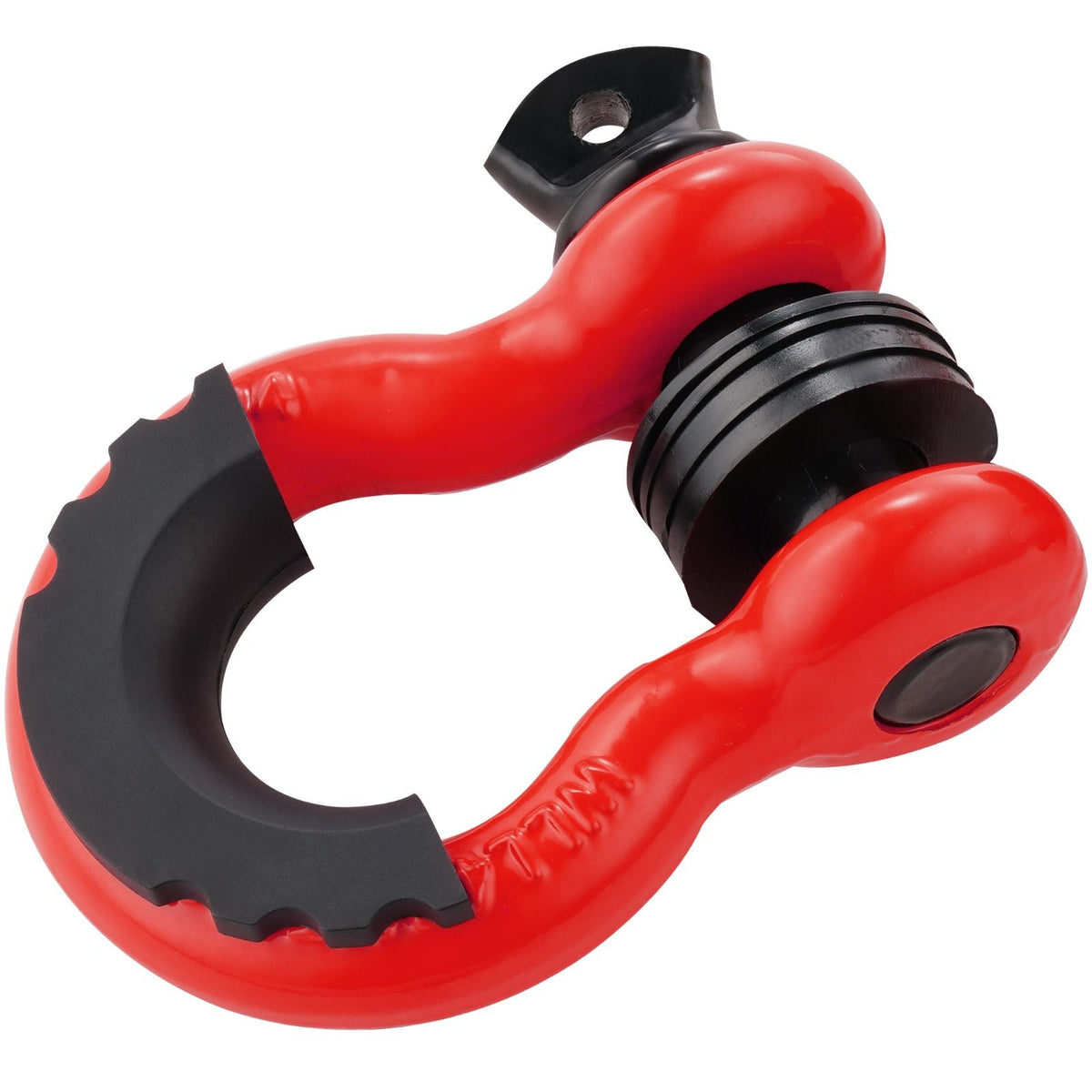 3/4" D-Ring Shackle, 2 Pack Alloy Steel Shackles 62832 lbs (28.5 Ton) Break Strength with 7/8" Screw Pin, Isolators & Washers, Heavy Duty Off Road Vehicle Recovery Shackle for Jeep Truck, Red
