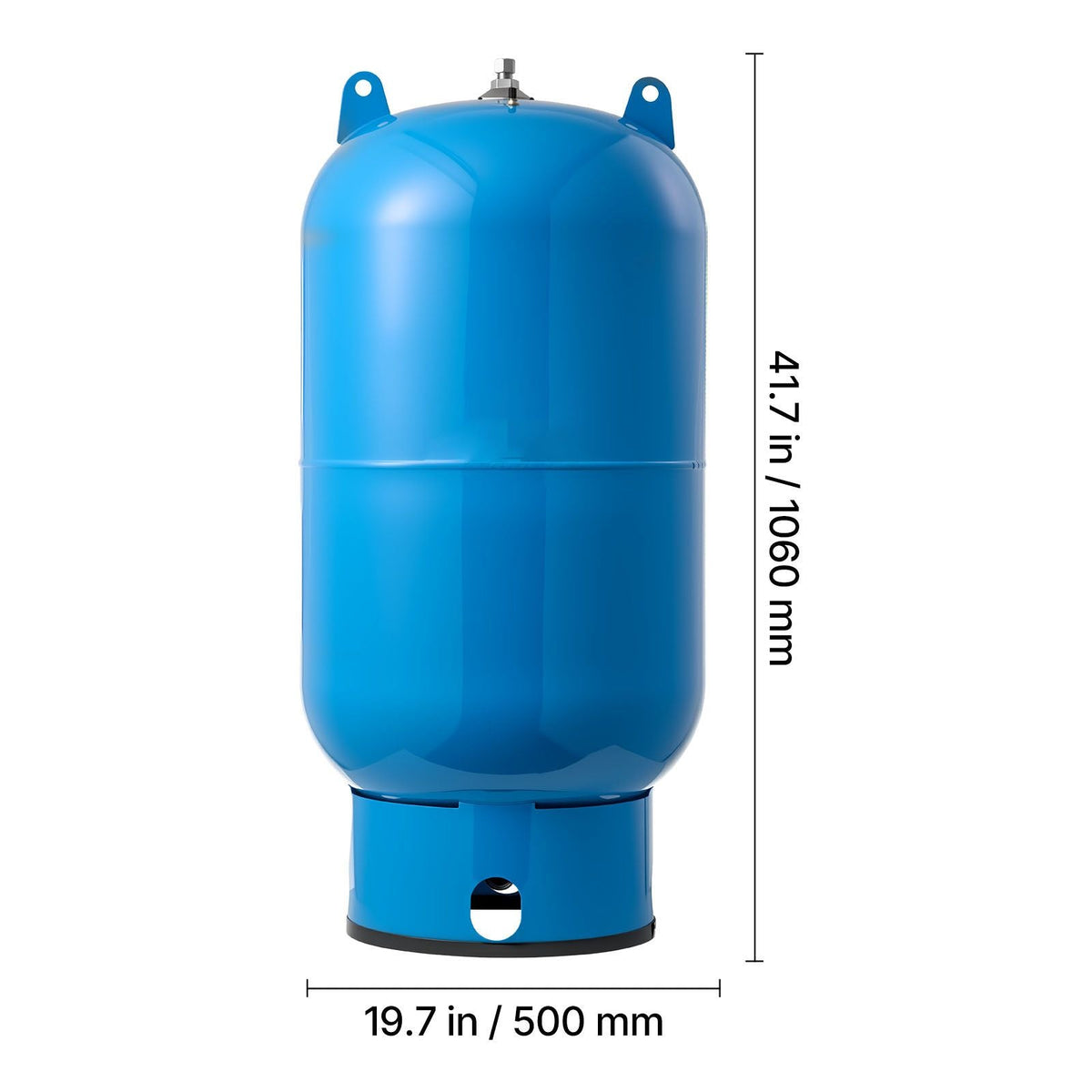 34-Gallon Vertical Well Pressure Tank, Pre-Charged Pressurized Water Tank for Well Pumps, Heavy-Duty Carbon Steel Water Storage Container for Home, School, Farm & Irrigation Systems