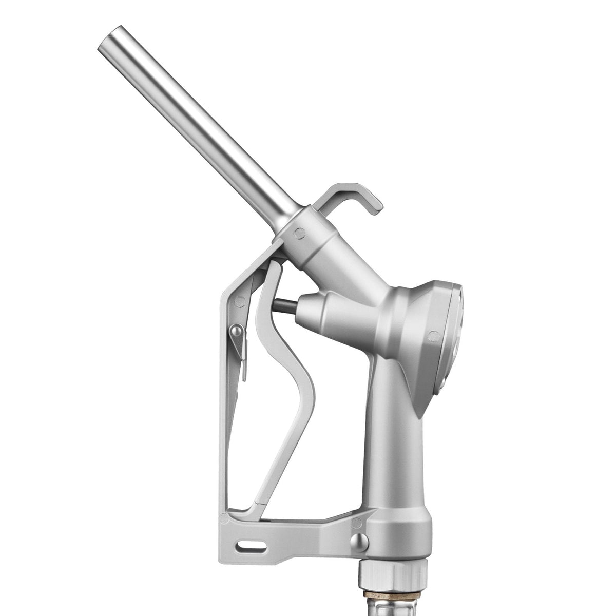 3/4-Inch NPT Fuel Nozzle with 10 ft Hose, Max Flow Rate 22.7 GPM, Diesel Gas Pump Nozzle with 2-Speed Trigger Lock & 0.78 in (OD=20 mm) Spout Used for Gasoline, Diesel, Kerosene, Silver