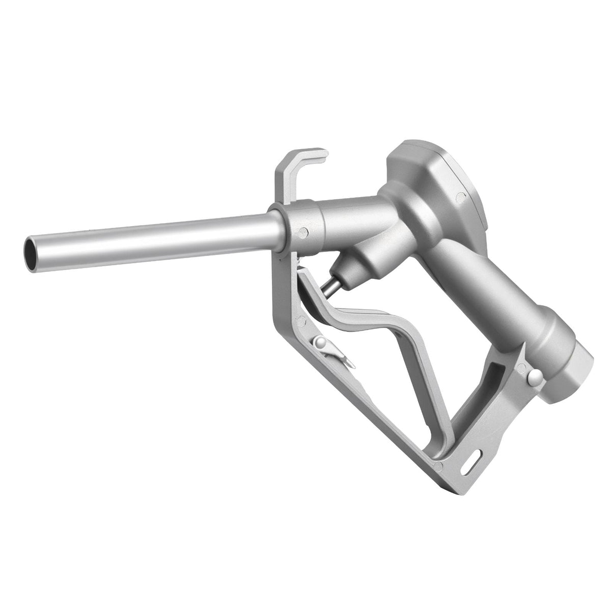 3/4-Inch NPT Fuel Nozzle with 10 ft Hose, Max Flow Rate 22.7 GPM, Diesel Gas Pump Nozzle with 2-Speed Trigger Lock & 0.78 in (OD=20 mm) Spout Used for Gasoline, Diesel, Kerosene, Silver