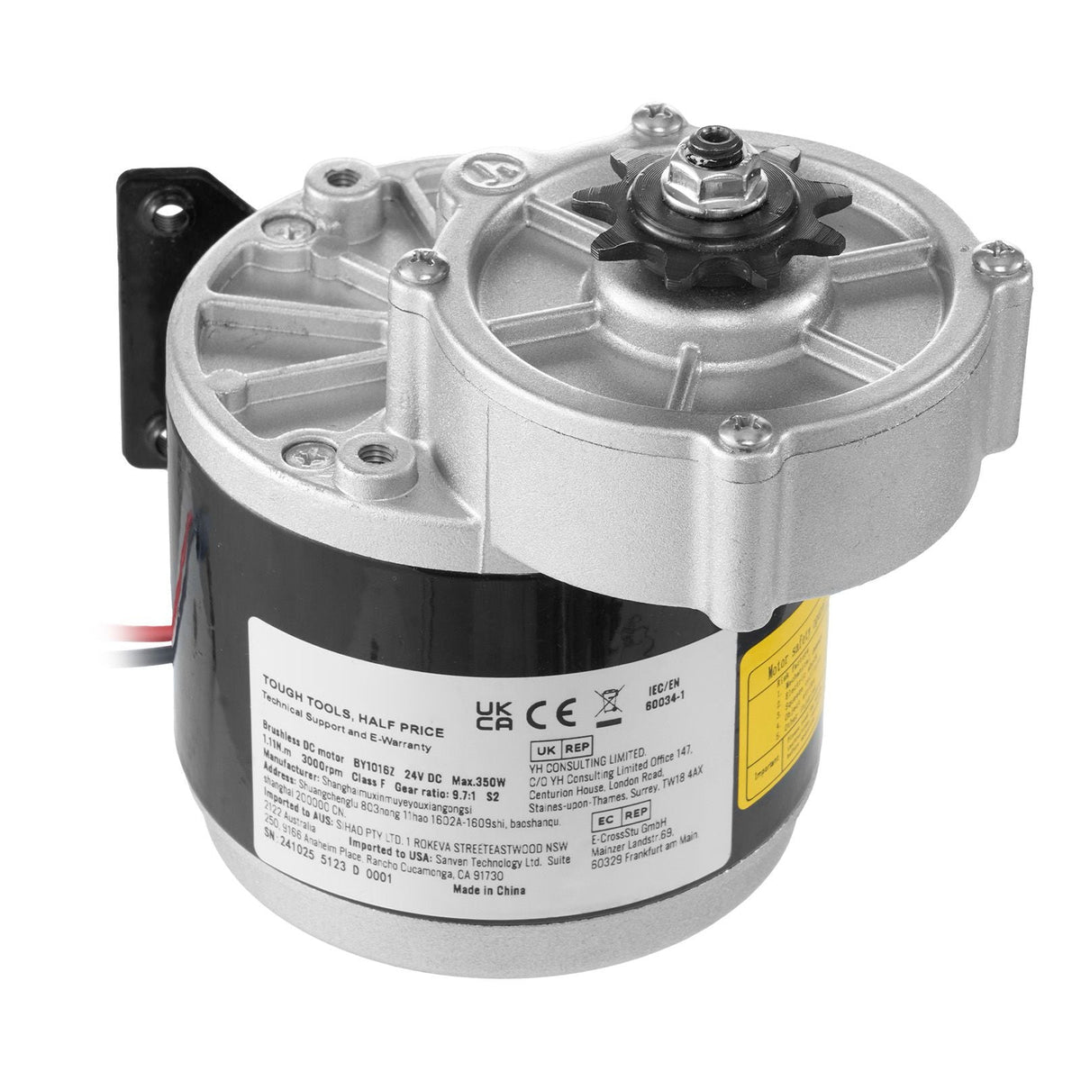 350W Electric Powerful DC Motor, 24V 3000rpm Go Kart Electric Brushed Motor, Electric Dirt Bike Motor Engine for E-Bike Motorcycle Scooter DIY