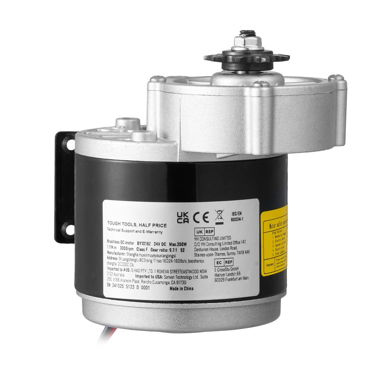 350W Electric Powerful DC Motor, 24V 3000rpm Go Kart Electric Brushed Motor, Electric Dirt Bike Motor Engine for E-Bike Motorcycle Scooter DIY