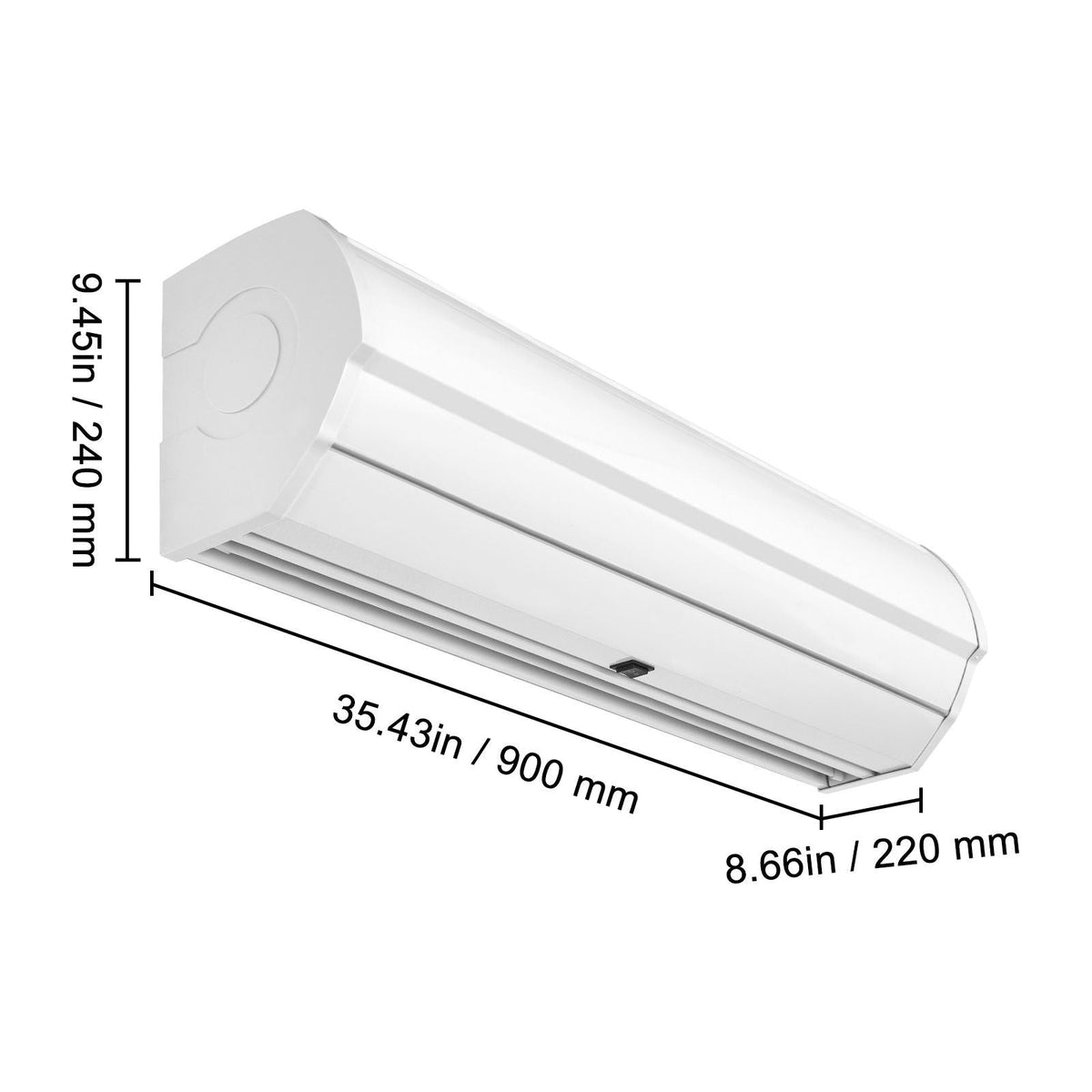 36" Commercial Indoor Air Curtain Super Power 2 Speeds 900CFM, Wall Mounted Air Curtains for Doors, Indoor Over Door Fan with Heavy Duty Limit Switch, Easy-Install 110V Unheated