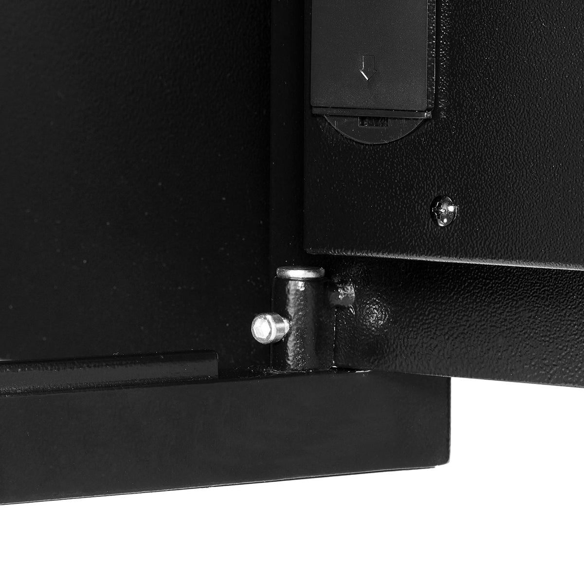 3.6 Cubic Feet Drop Safe, Large Capacity Front Drop Slot Safe Box with Digital Keypad, Heavy Duty 3 Tiers Cash Depository Box with Spare Keys for Cash, Bank Slip, Jewelry, Document, Bill, Black