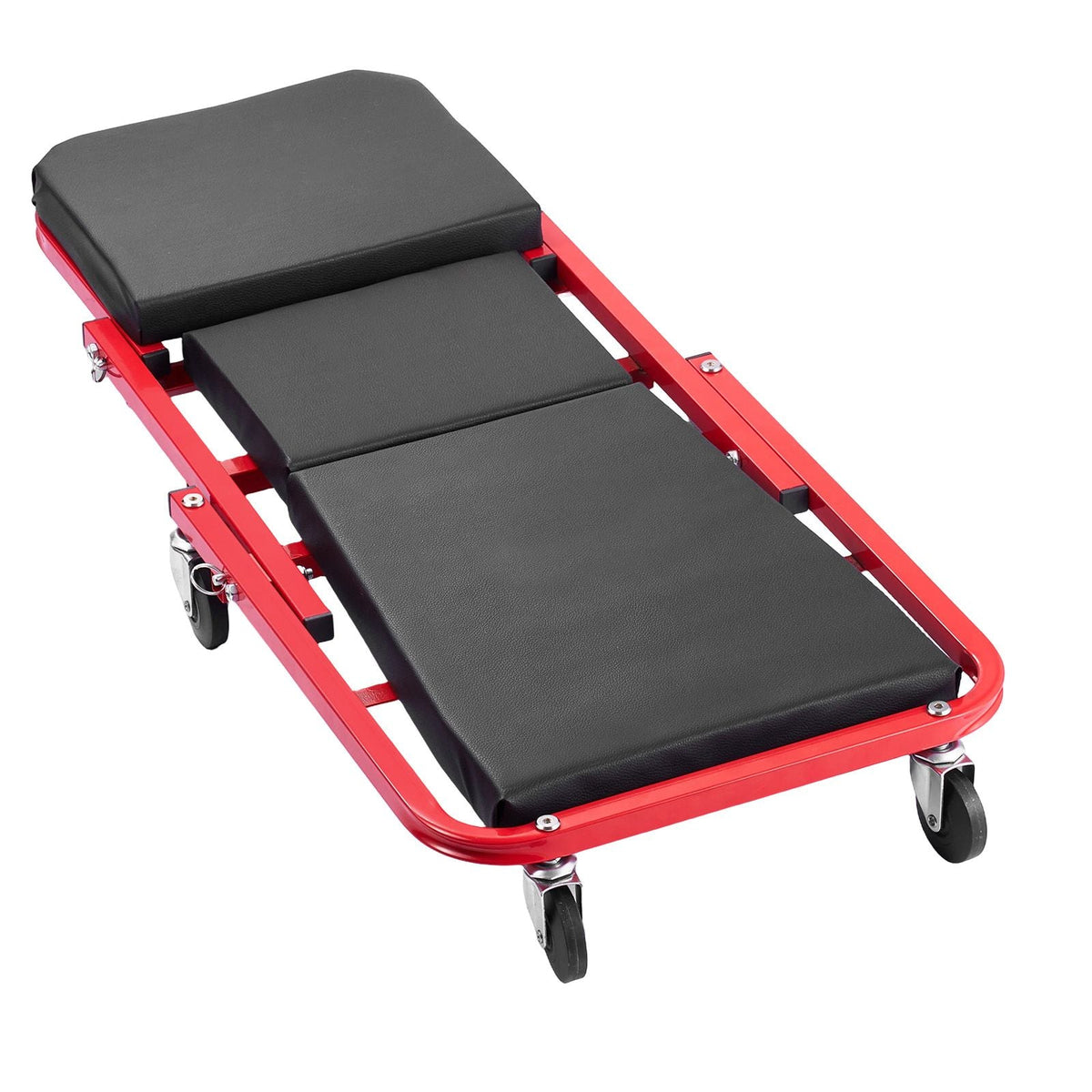 36 in 3-in-1 Folding Mechanic Creeper, Z-Creeper Garage Roller, 340 lbs Under Car Rolling Creeper with 6 Swivel Casters, Padded Headrest, Lay Down or Sit for Auto Repair