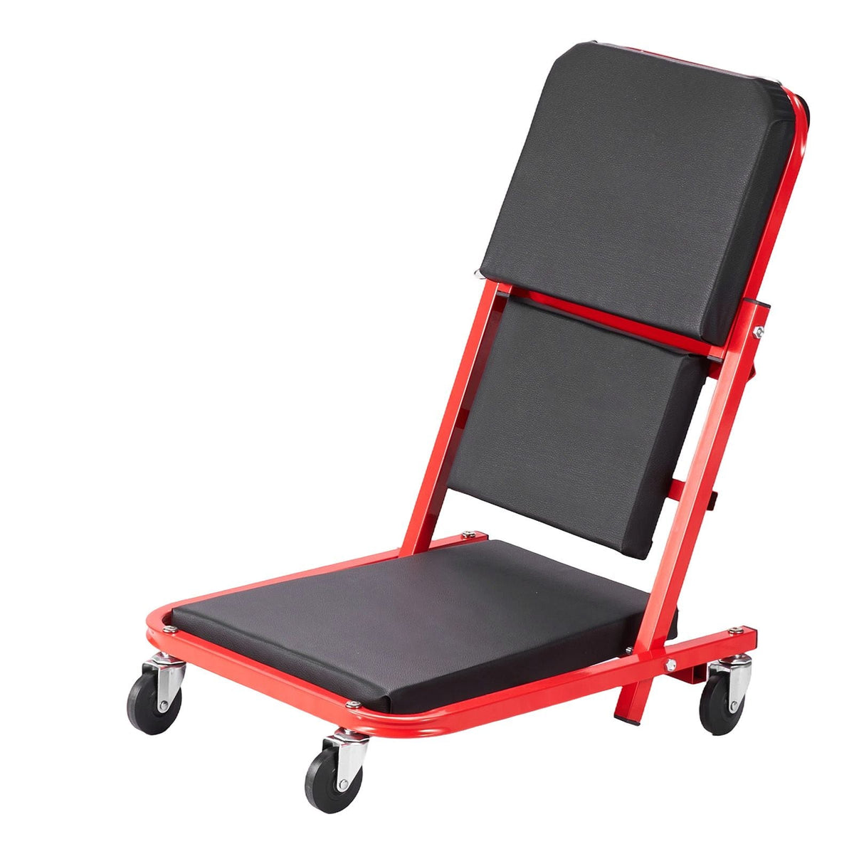 36 in 3-in-1 Folding Mechanic Creeper, Z-Creeper Garage Roller, 340 lbs Under Car Rolling Creeper with 6 Swivel Casters, Padded Headrest, Lay Down or Sit for Auto Repair