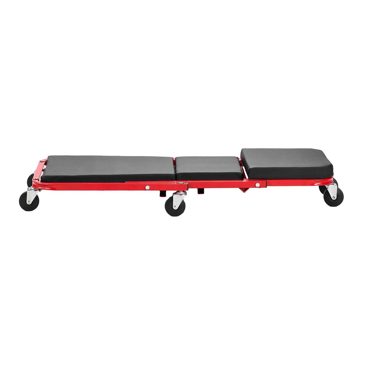36 in 3-in-1 Folding Mechanic Creeper, Z-Creeper Garage Roller, 340 lbs Under Car Rolling Creeper with 6 Swivel Casters, Padded Headrest, Lay Down or Sit for Auto Repair