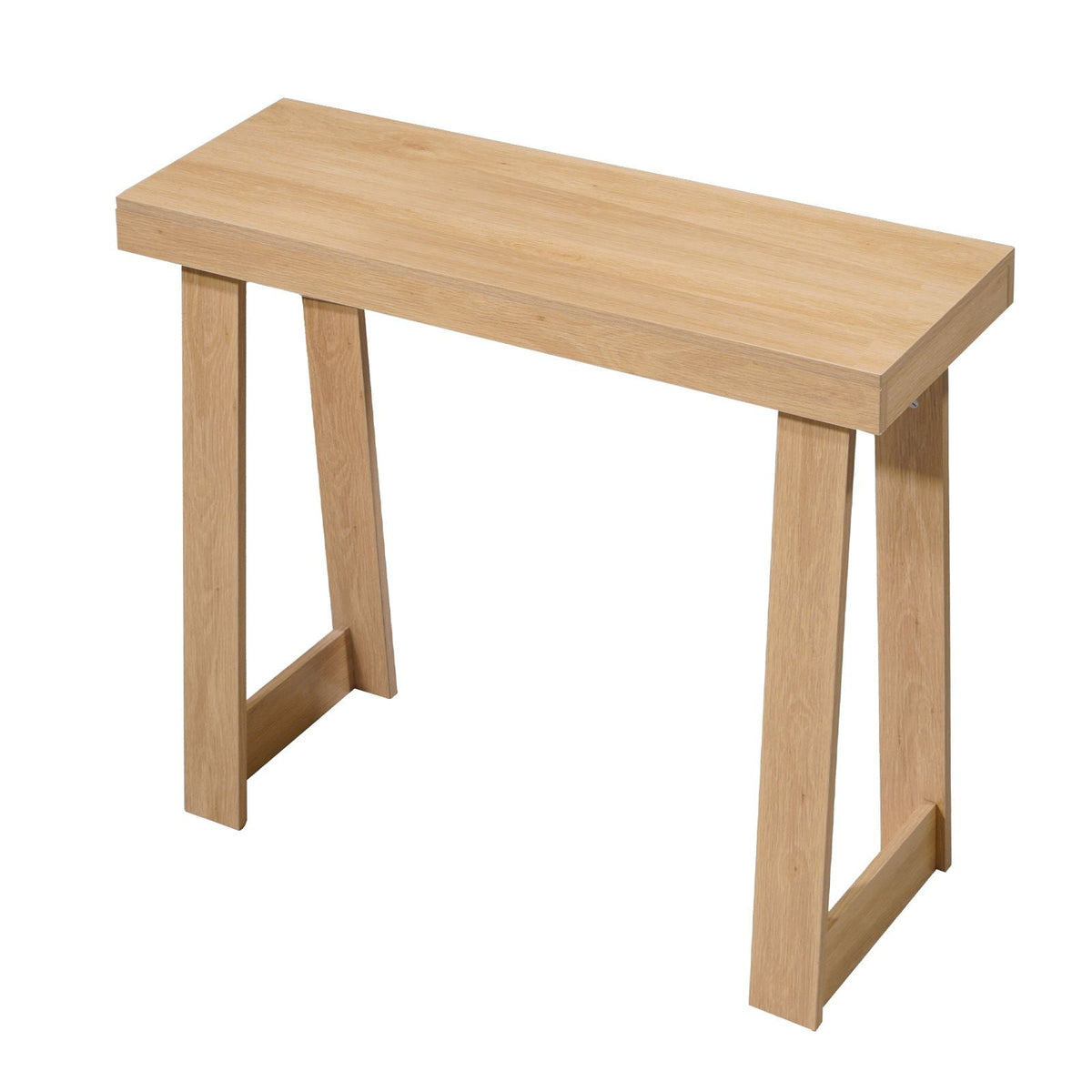 36 in Console Table, Modern Desk Behind the Couch, Wooden Rectangle Entrance Desk, Narrow Long Sofa Table Accent Stand, Ideal for Hallway, Bedroom, Living Room, Foyer, Easy Assembly, Burlywood