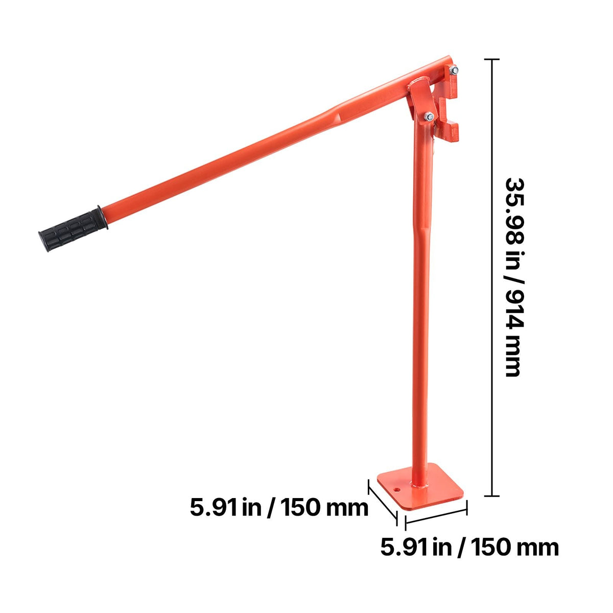 36 in T Post Puller, Heavy Duty Steel Fence Post Puller, 660lb Load Capacity, Labor-Saving T-Post Remover Tool for Round Fence Posts, Sign Posts & Tree Stumps, Lifting Chain Not Included