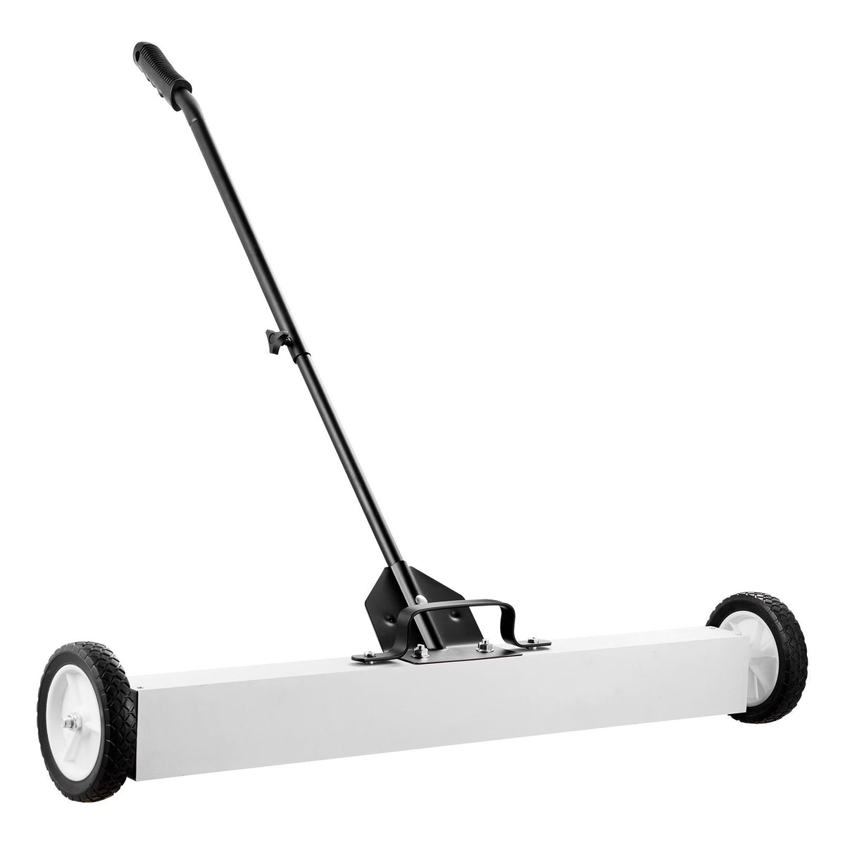 36-Inch Magnetic Sweeper with Wheels, 55 lbs Capacity, with Telescoping Magnetic Pickup Tool, Adjustable Handle, Magnetic Pickup Sweeper to Pick Up Nails and Screws, for Workshop, Garage, Yard