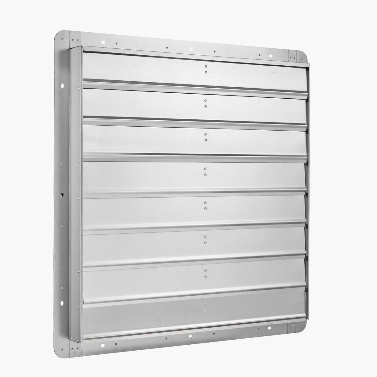 36 inch Shutter Exhaust Fan, Wall Mounted Attic Vent Fan with 11000 CFM Airflow, AC Motor, Heavy-duty Steel Construction, Low Noise for Shed, Garage, Greenhouse Ventilation Cooling, Silver